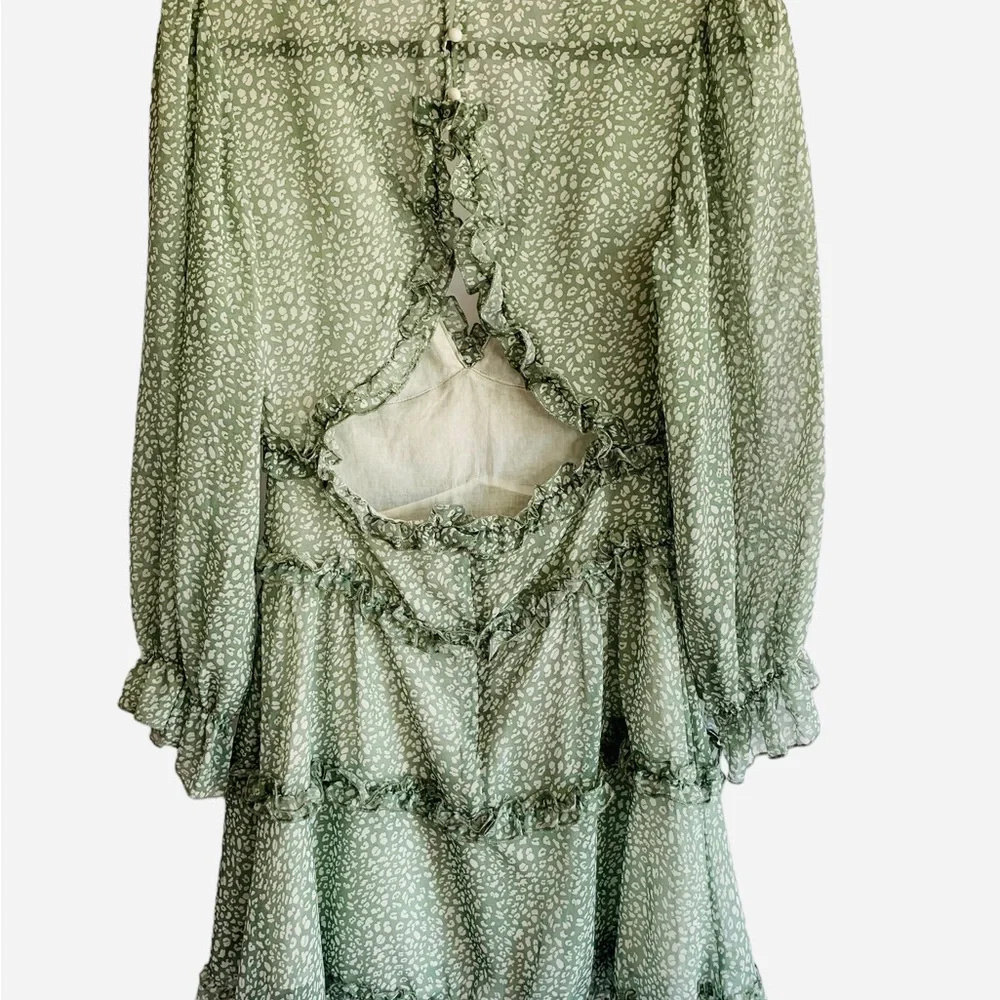 L-LA V Neck Mini Dress Sz S - Picture 3 of 10